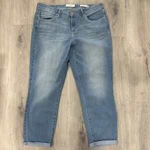 Jessica Simpson Forever Rolled‎ Skinny Jeans Women's 30 Light Wash Cuffed